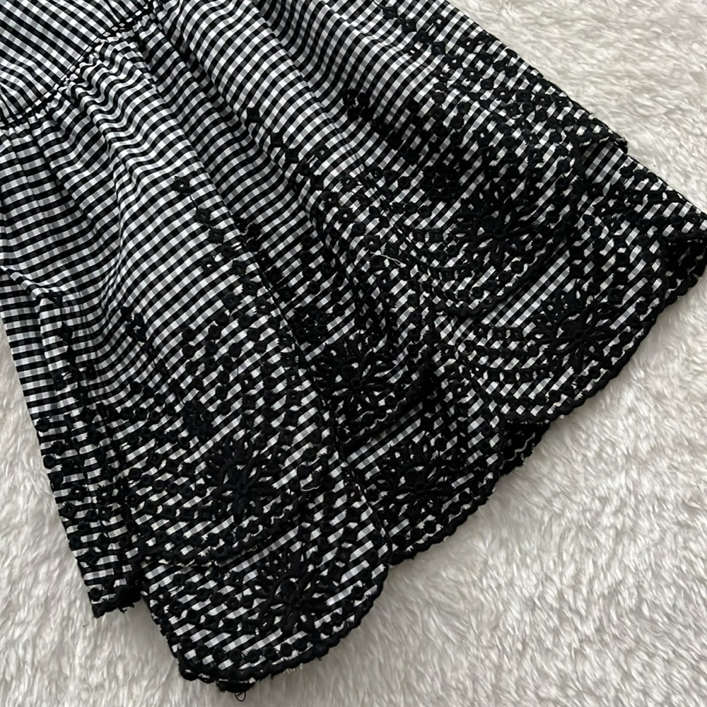 LAUREN RALPH LAUREN Eyelet-Sleeve Gingham Top - Picture 5 of 13